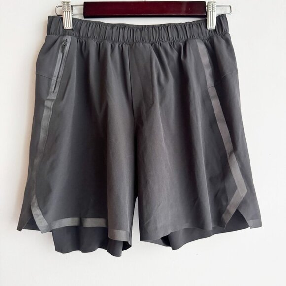 Lululemon Grey Beige Running Shorts Men's S - Picture 3 of 6
